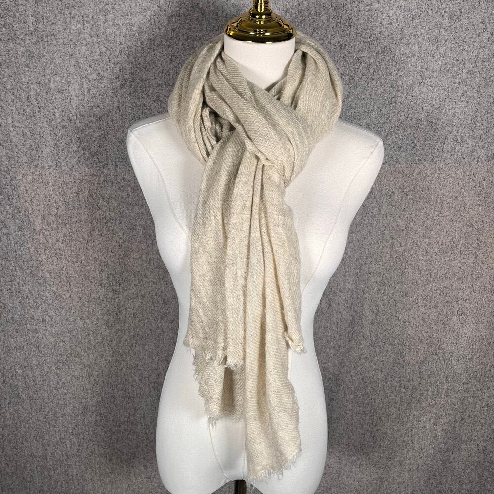 100% Exclusive Cashmere Long Wrap Scarf Handmade in Nepal Boho Fall